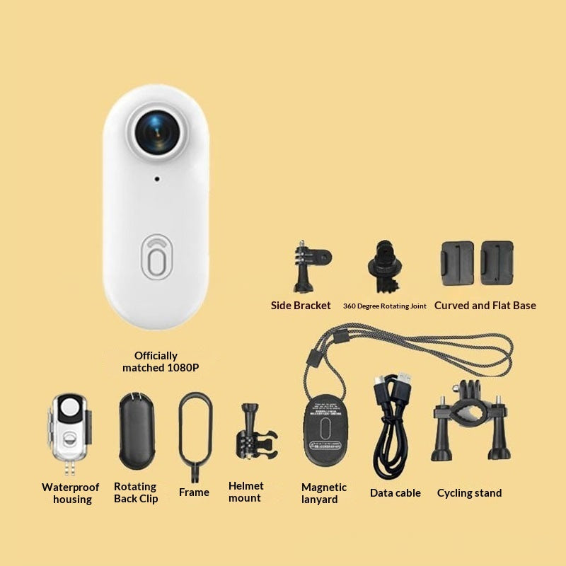 Mini 4K Cycling Action Camera – Magnetic Body Mount & Waterproof Case