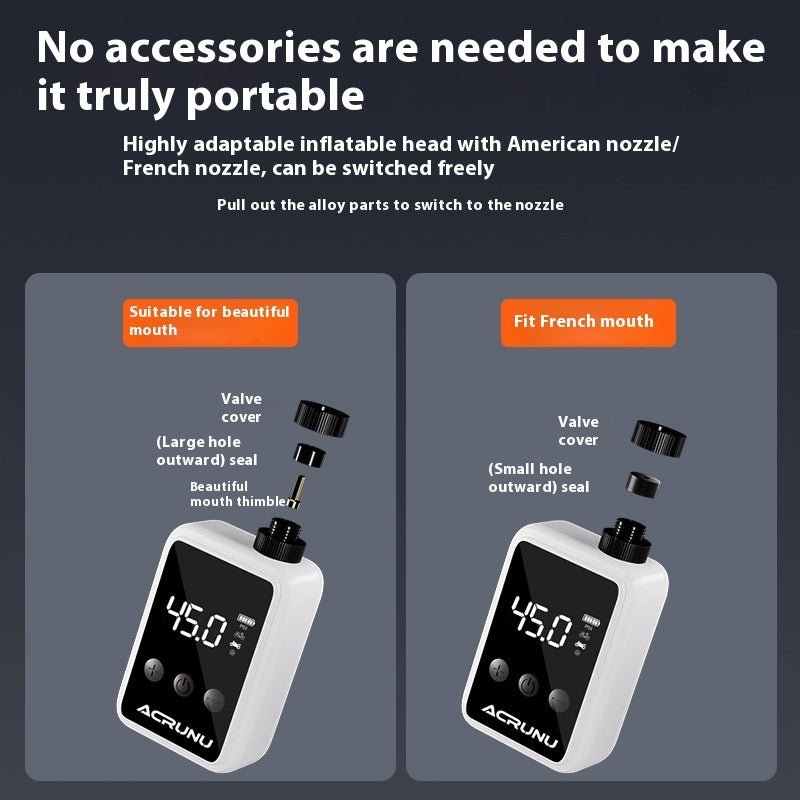 Portable Electric Air Pump – Mini Inflator for Road Bikes - CougarBikes