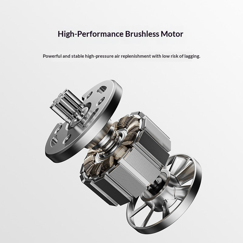 Electric Bike Pump – Portable Air Inflator with Gauge, Light & USB Charging