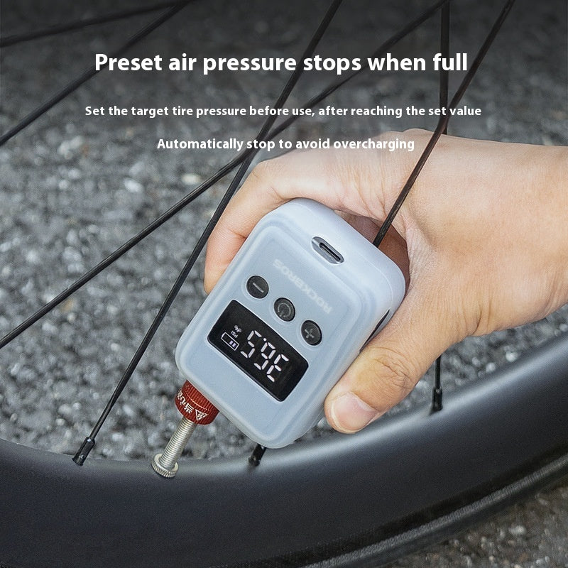 Electric Bike Pump – Portable USB-C Rechargeable Tire Inflator