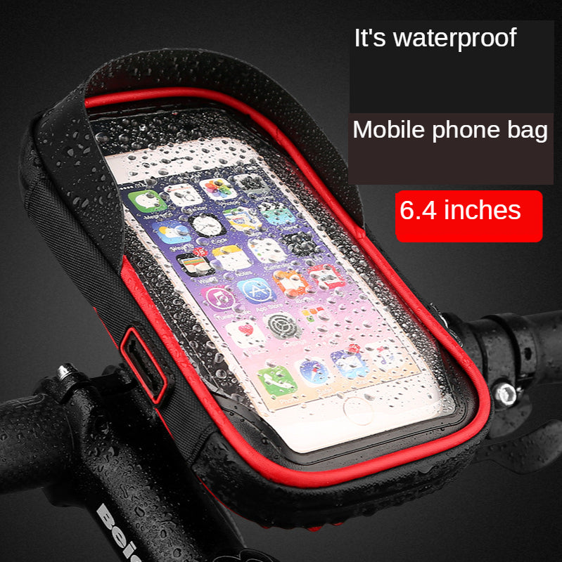 Touchscreen Bike Phone Bag with Extra Storage