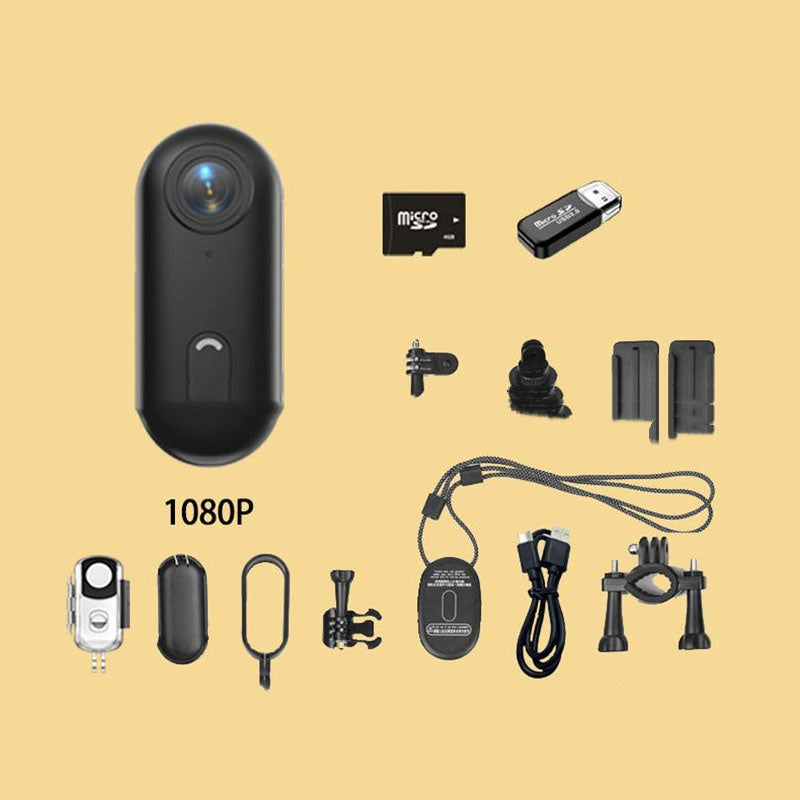 Mini 4K Cycling Action Camera – Magnetic Body Mount & Waterproof Case