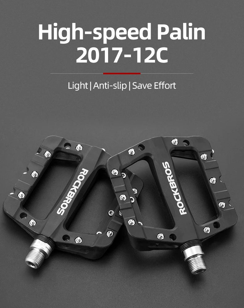 Ultralight Nylon MTB Pedals with Anti-Slip Grip