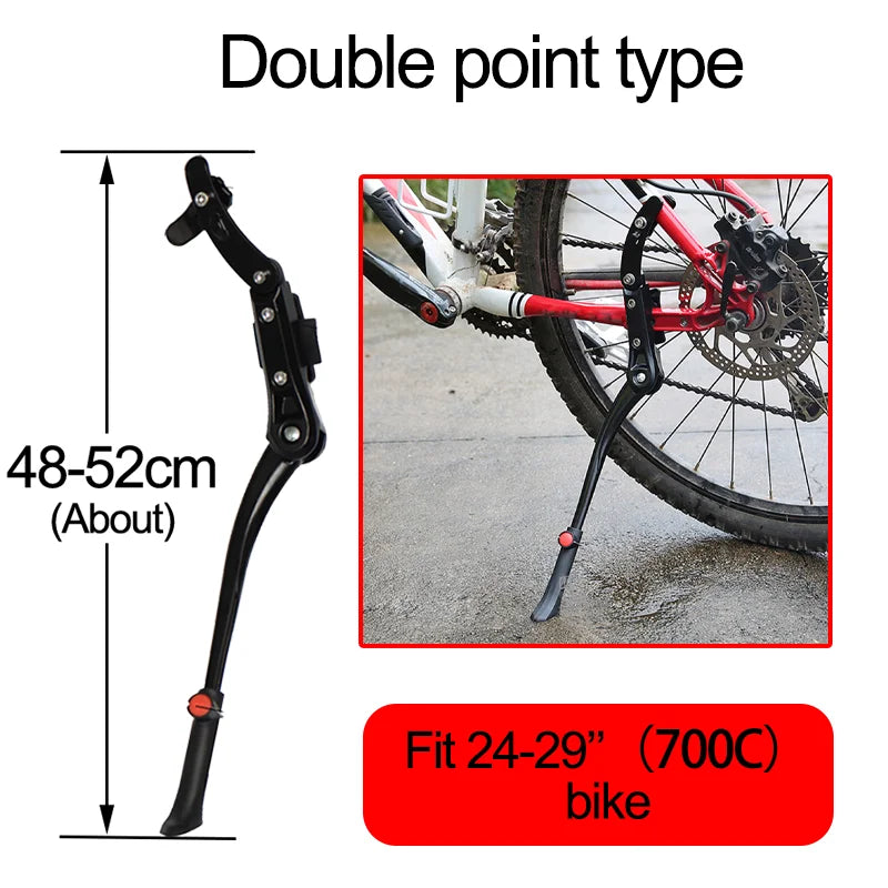 Adjustable Universal Bike Kickstand for Road and Mountain Bikes