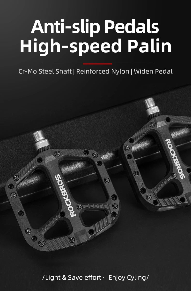 Ultralight Nylon MTB Pedals with Anti-Slip Grip