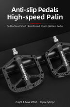 Ultralight Nylon MTB Pedals with Anti-Slip Grip