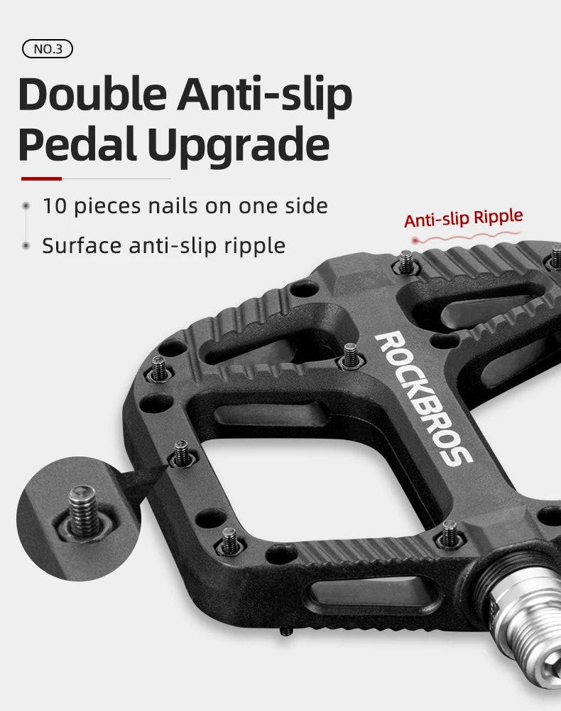 Ultralight Nylon MTB Pedals with Anti-Slip Grip