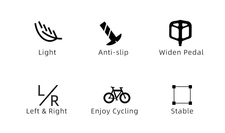 Ultralight Nylon MTB Pedals with Anti-Slip Grip