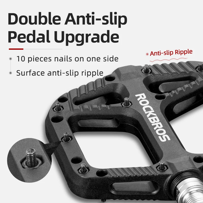 Ultralight Nylon MTB Pedals with Anti-Slip Grip