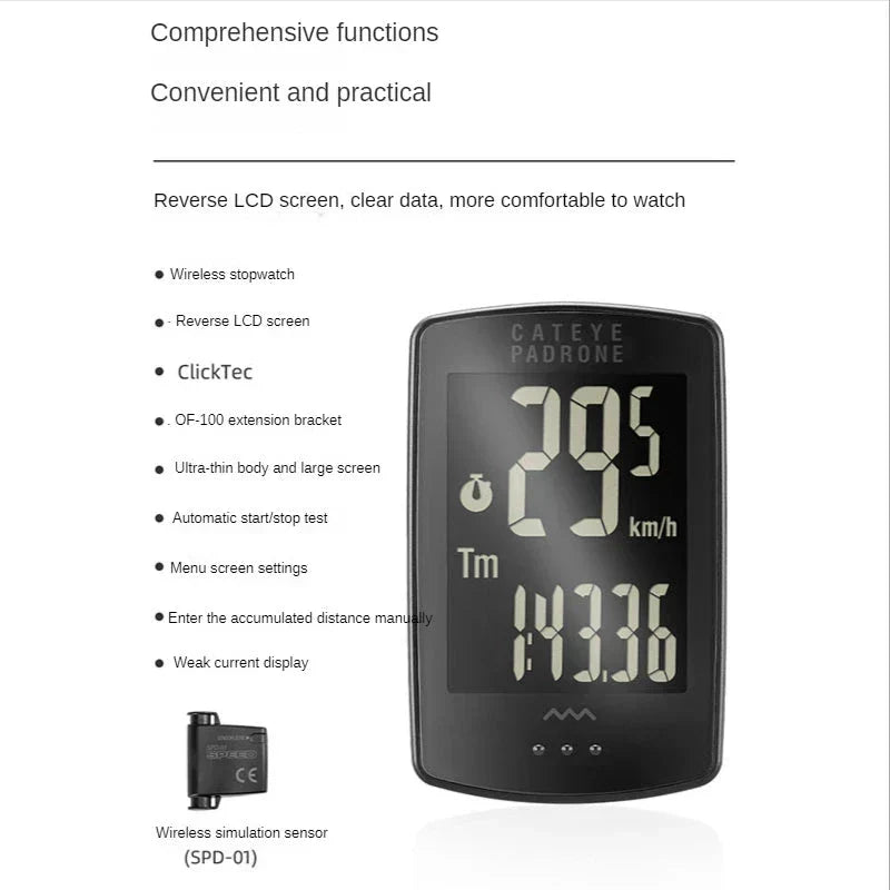 Wireless Bike Computer for Accurate Mountain and Road Tracking