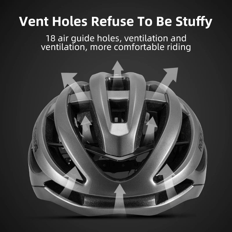 ROCKBROS Ultralight Cycling Helmet with Magnetic Buckle