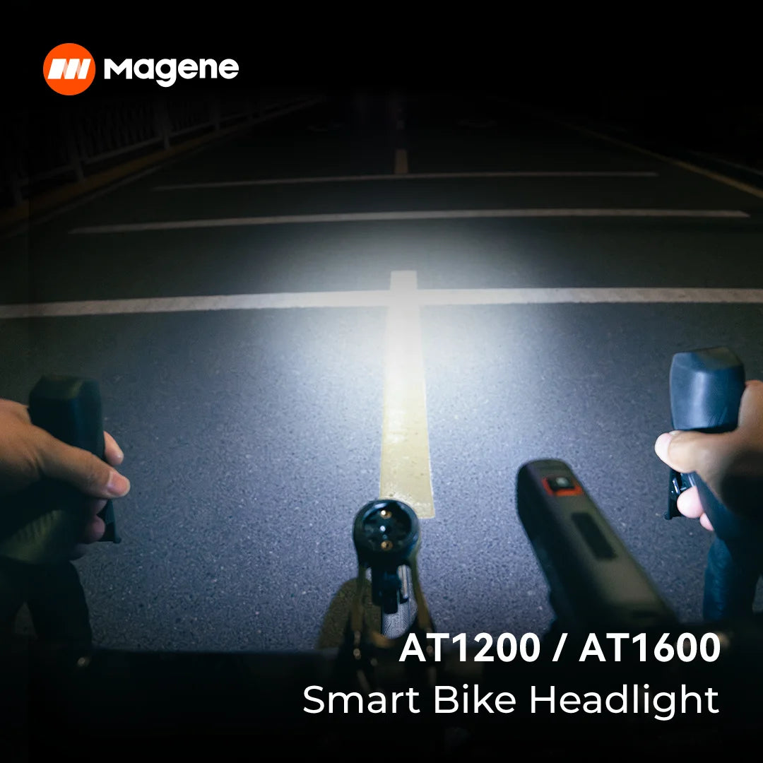 Magene AT1200/1600 Smart Bike Headlight with Anti-Glare Beam
