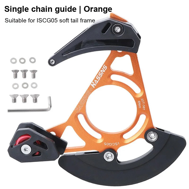 Lightweight MTB Chain Guide with Stable Anti-Drop Protection