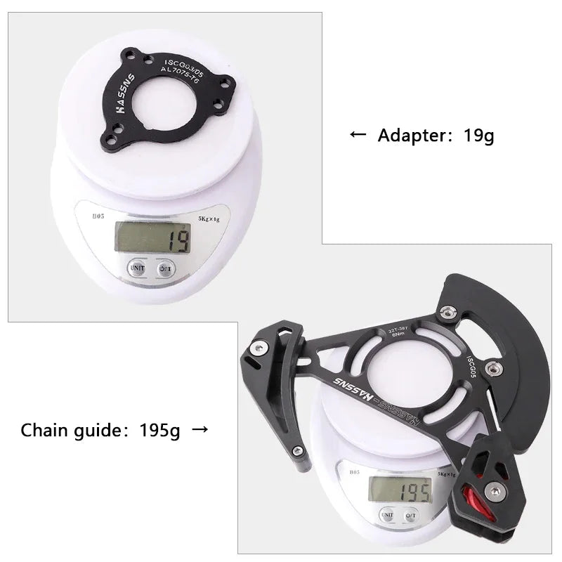 Lightweight MTB Chain Guide with Stable Anti-Drop Protection