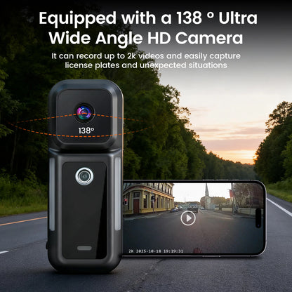 CougarBikes RAVEMEN NT301 5-mode camera tail light mounted on a bicycle for safety and visibility during night riding.