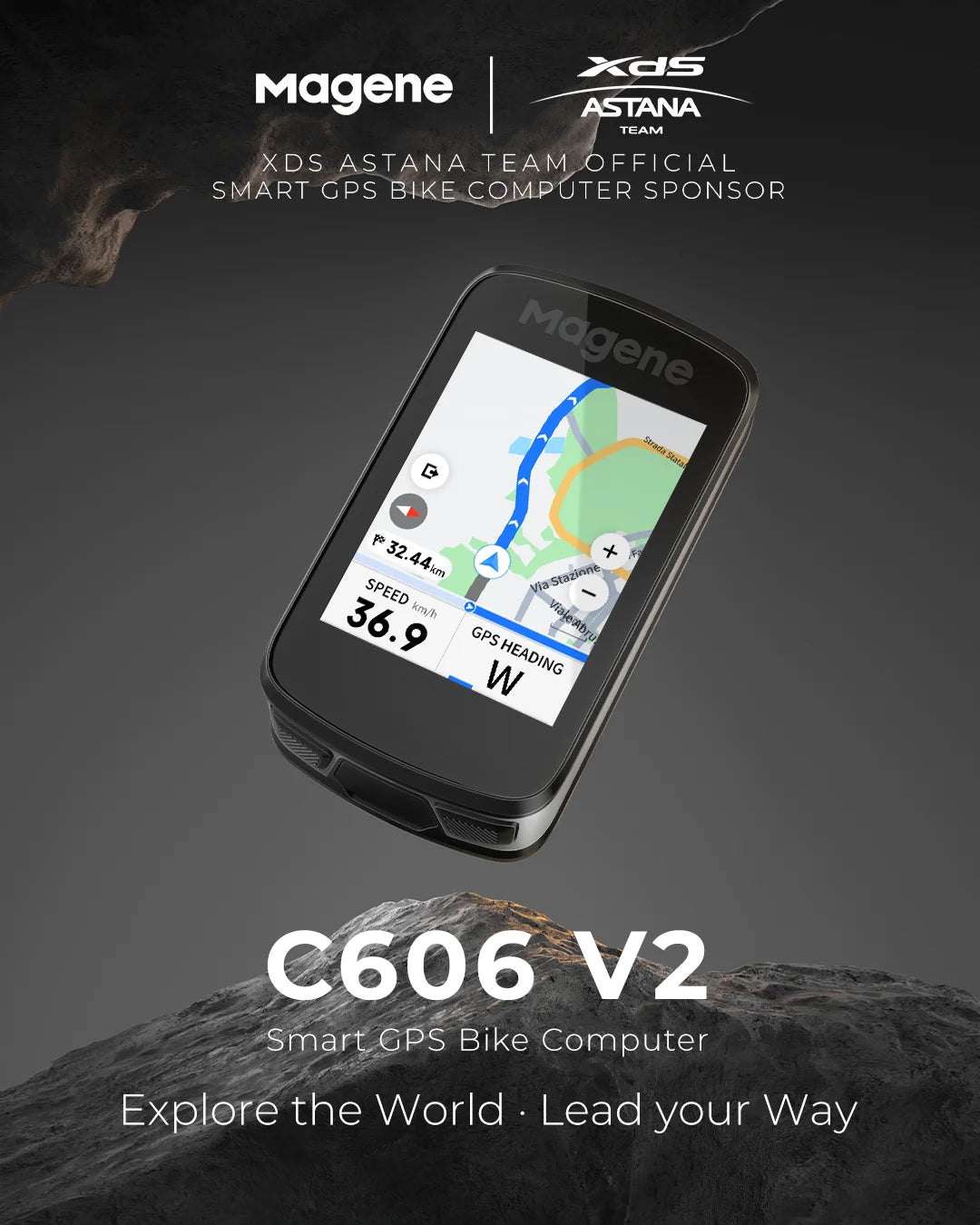 Magene C606V2 GPS Bike Computer with Smart Navigation