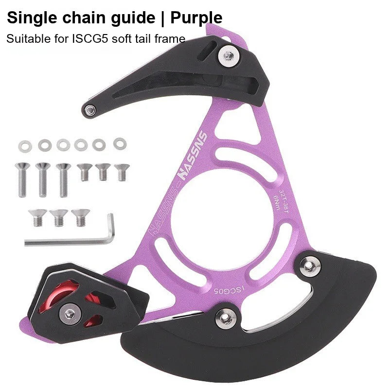 Lightweight MTB Chain Guide with Stable Anti-Drop Protection