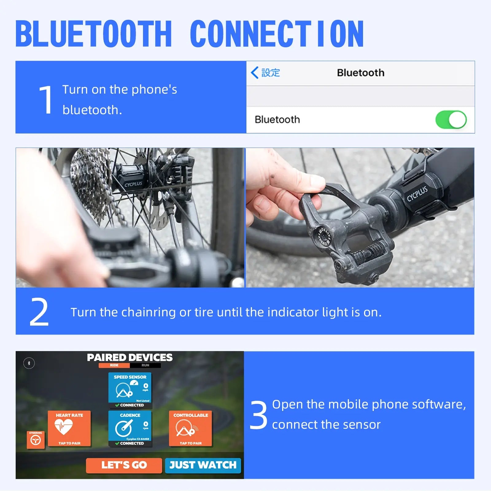 CYCPLUS C3 Speed and Cadence Sensor ANT+