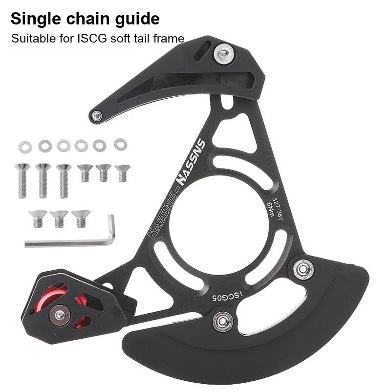 Lightweight MTB Chain Guide with Stable Anti-Drop Protection