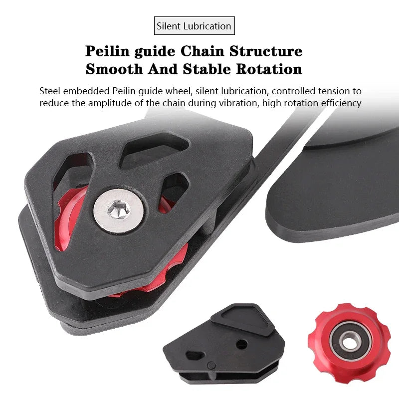 Lightweight MTB Chain Guide with Stable Anti-Drop Protection