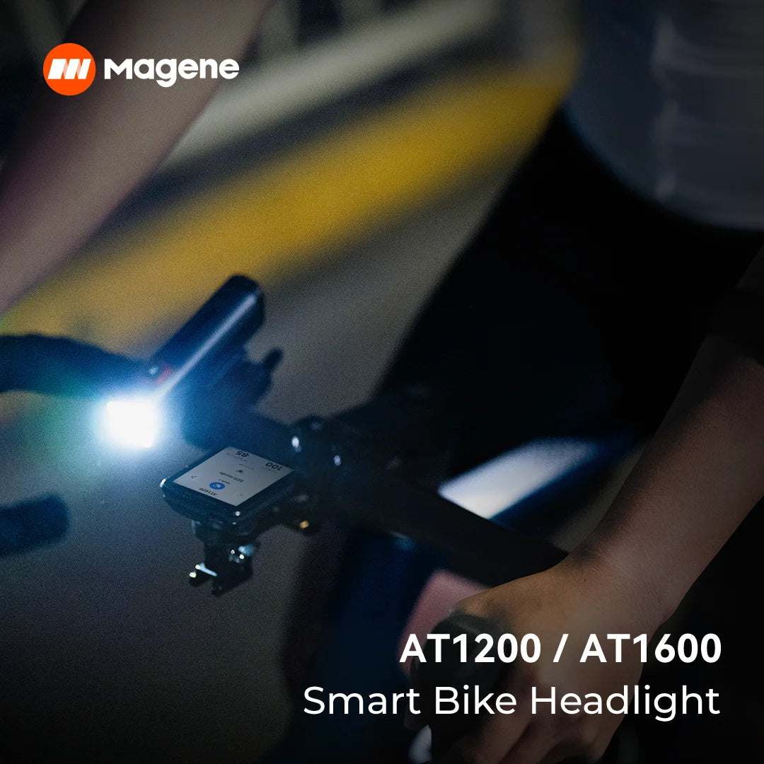 Magene AT1200/1600 Smart Bike Headlight with Anti-Glare Beam