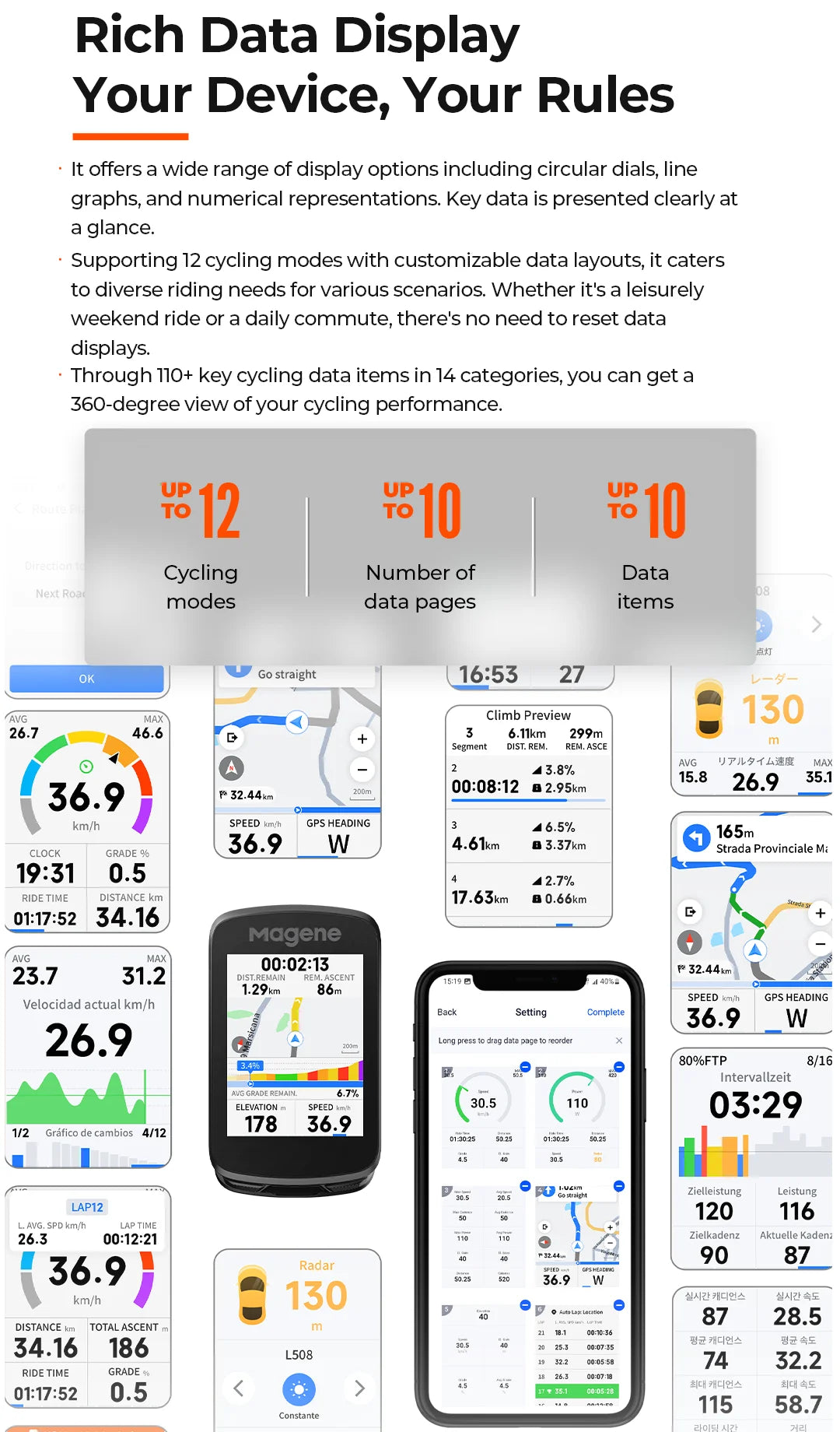 Magene C606V2 GPS Bike Computer with Smart Navigation