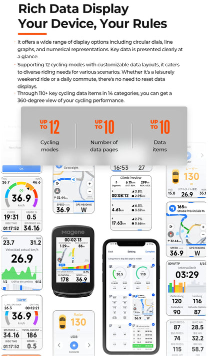 Magene C606V2 GPS Bike Computer with Smart Navigation