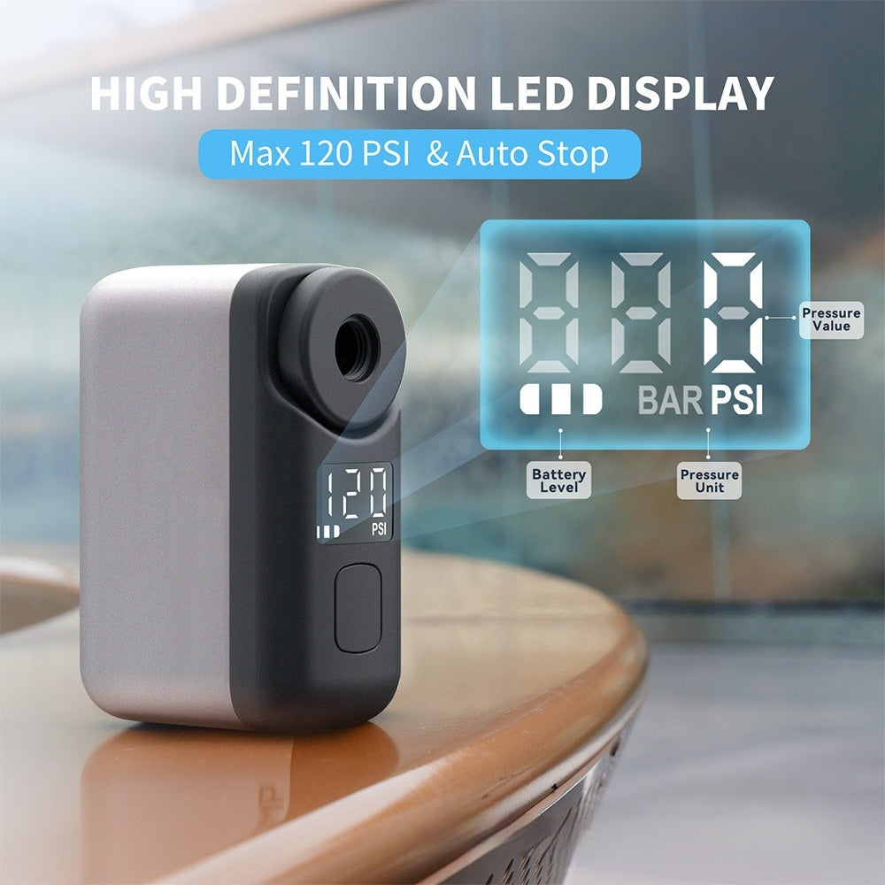 Electric Bike Pump – Portable Bicycle Tire Inflator (120 PSI)