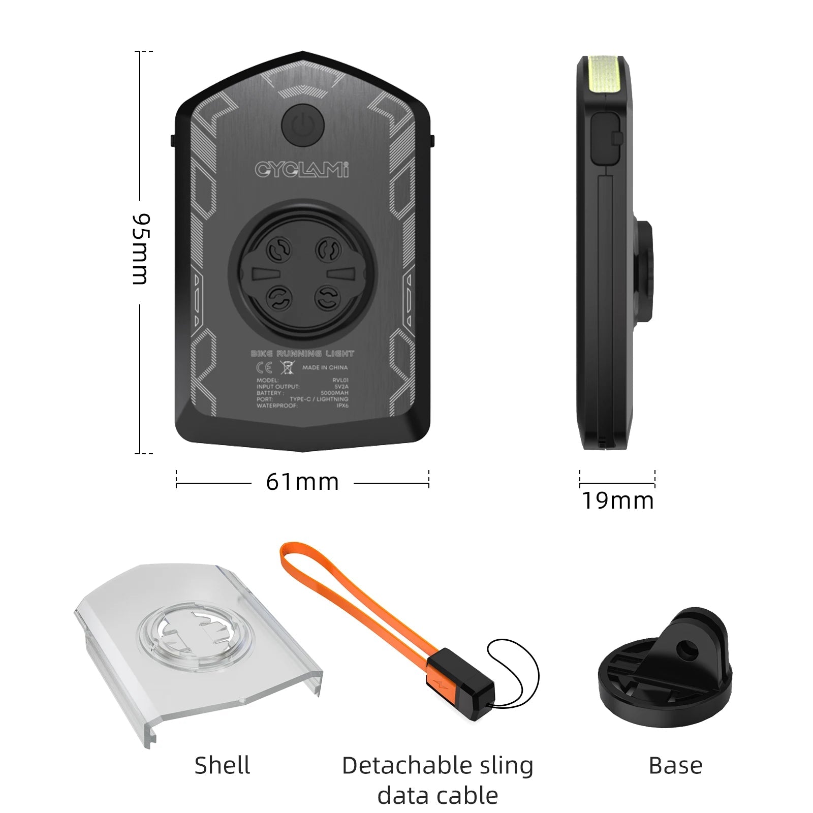 CYCLAMI Specialized Power Bank Bike Light 5000mAh Front Light - CougarBikes