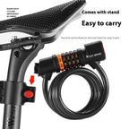 Bike Password Lock with Integrated Taillight