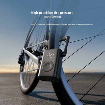 Electric Bike Pump – Portable Air Inflator with Gauge, Light & USB Charging - CougarBikes