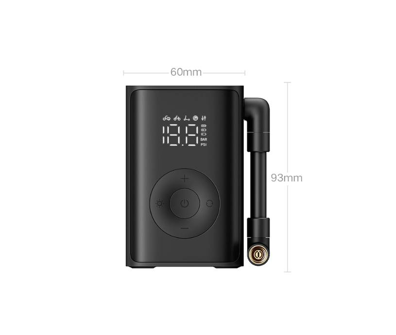 Electric Bike Pump – Portable Air Inflator with Gauge, Light & USB Charging - CougarBikes