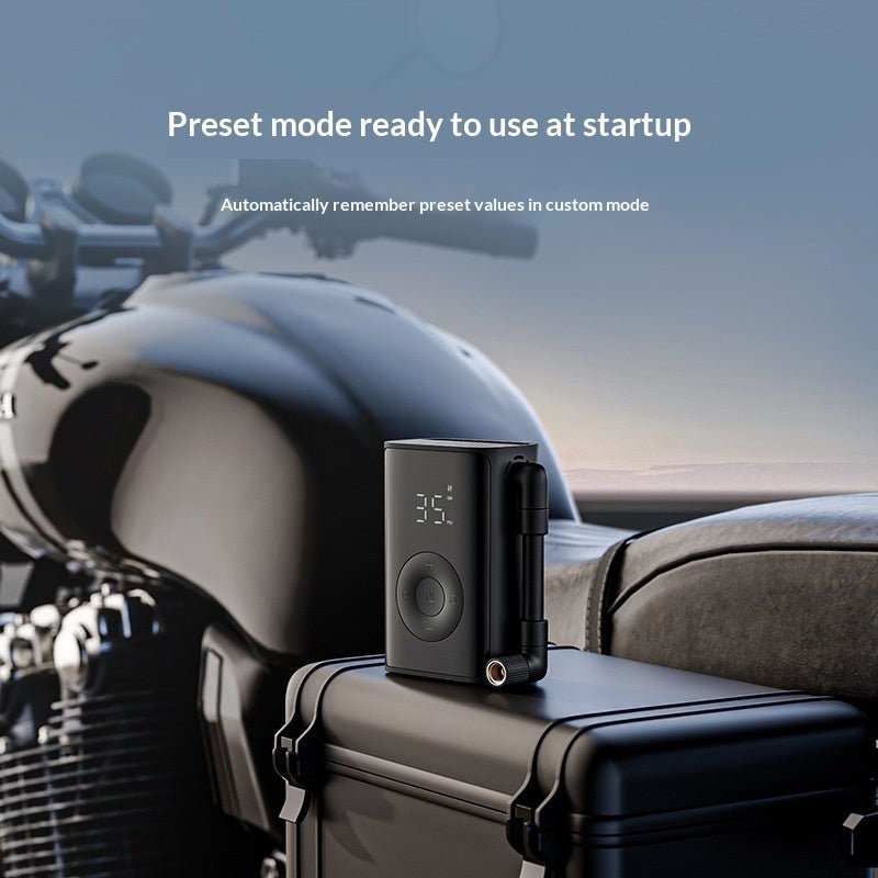 Electric Bike Pump – Portable Air Inflator with Gauge, Light & USB Charging - CougarBikes