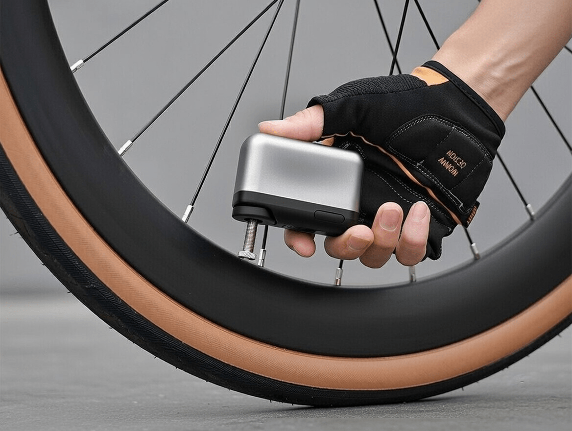 Electric Bike Pump – Portable Bicycle Tire Inflator (120 PSI) - CougarBikes