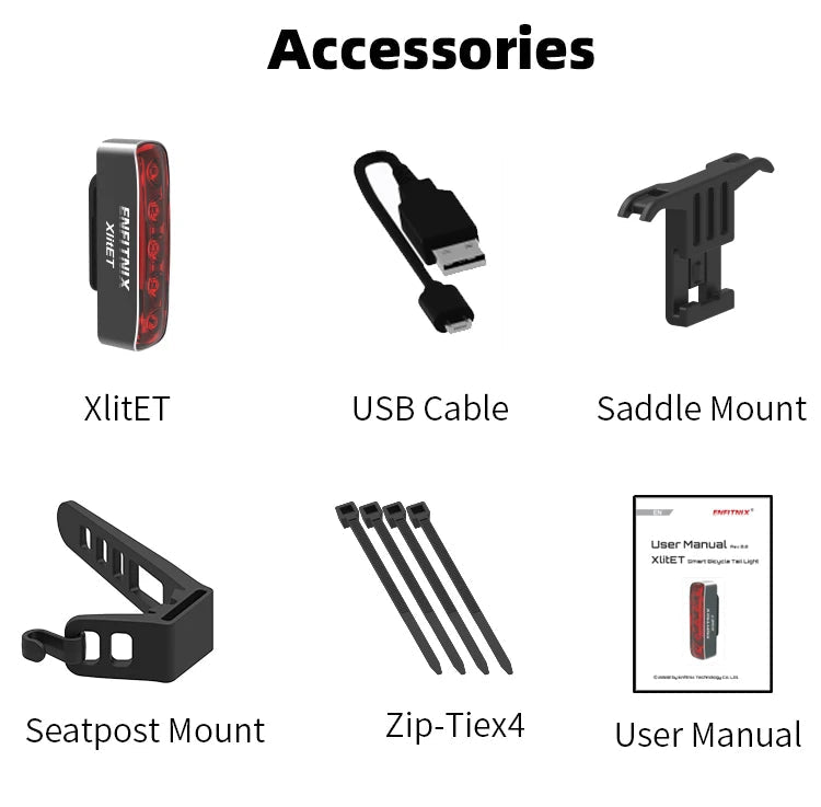 Enfitnix XlitET Smart Tail Light - CougarBikes