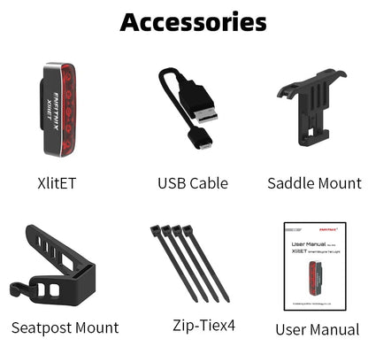 Enfitnix XlitET Smart Tail Light - CougarBikes