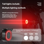 Bike Password Lock with Integrated Taillight