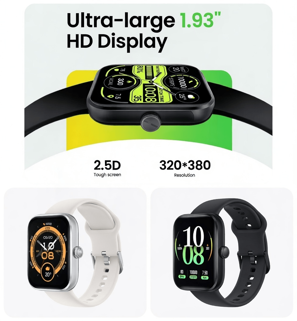 HAYLOU Watch 4 – Cycling Smartwatch with 1.93” Display - CougarBikes