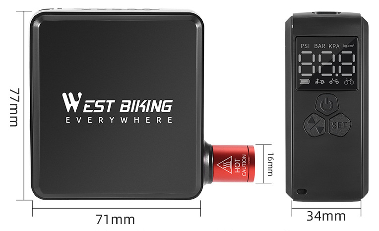 Electric Bike Pump – High Pressure Portable Inflator (160 PSI)