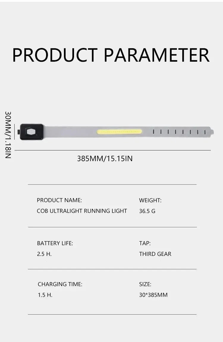LED Armband Light 500LM USB - C Rechargeable - CougarBikes