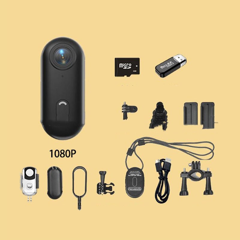 Mini 4K Cycling Action Camera – Magnetic Body Mount & Waterproof Case - CougarBikes