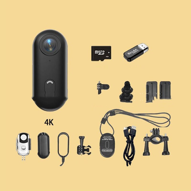 Mini 4K Cycling Action Camera – Magnetic Body Mount & Waterproof Case - CougarBikes