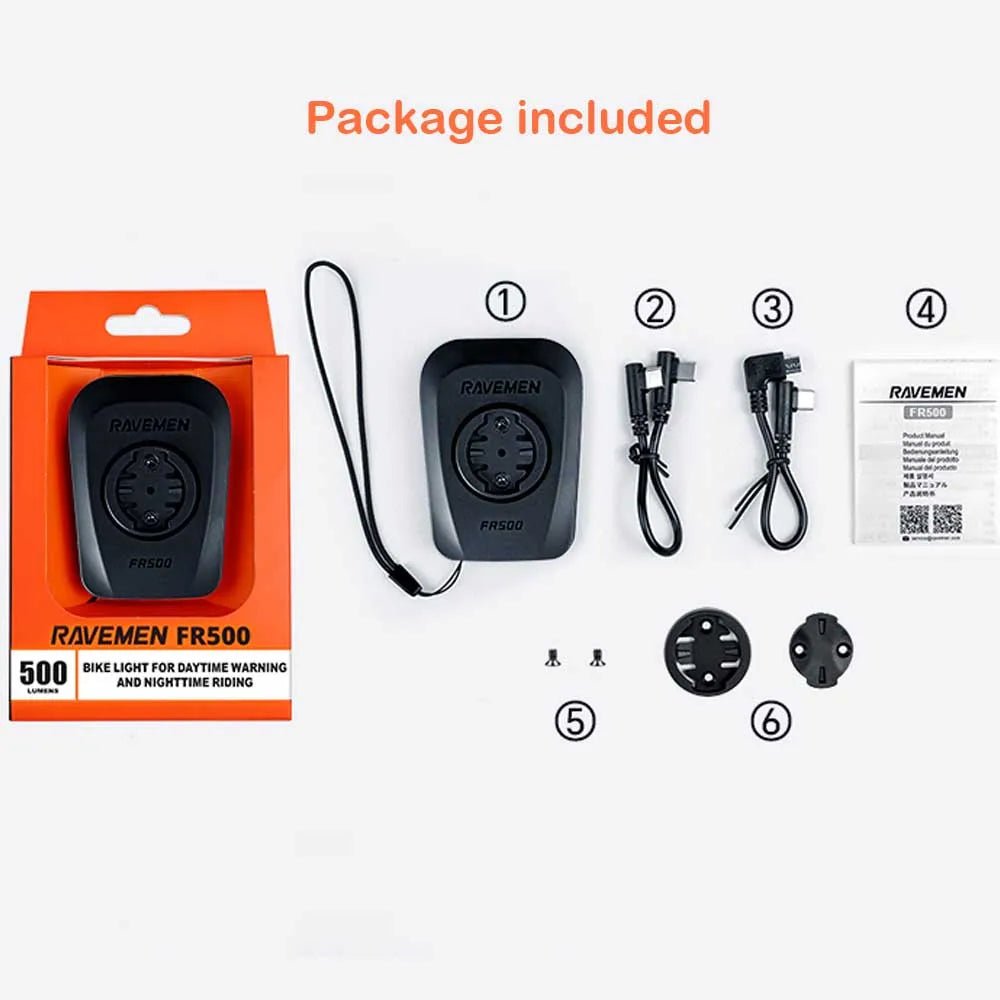 RAVEMEN FR500 Bike Light PowerBank - CougarBikes