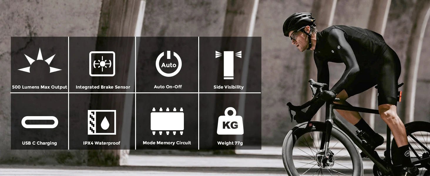 RAVEMEN TR500 Smart Radar Tail Light - CougarBikes