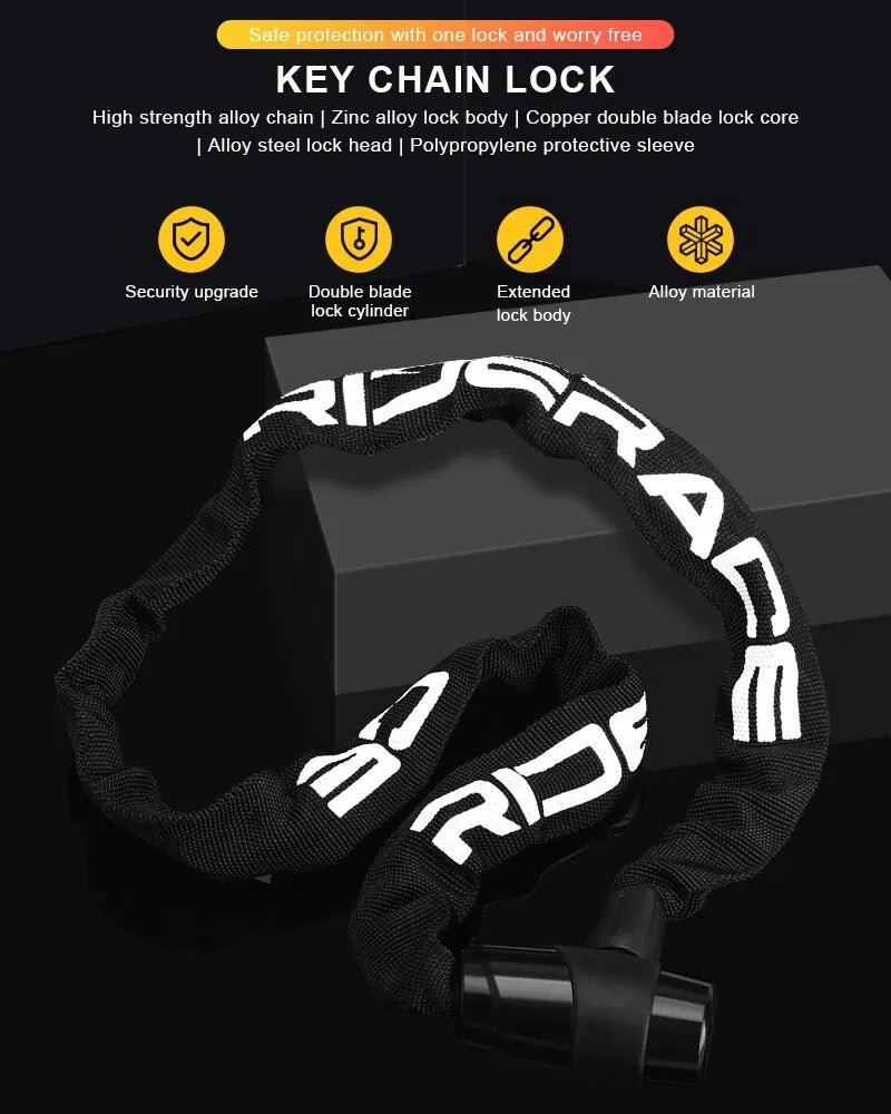 Riderace Chain Lock Bike Anti Theft 95cm - CougarBikes