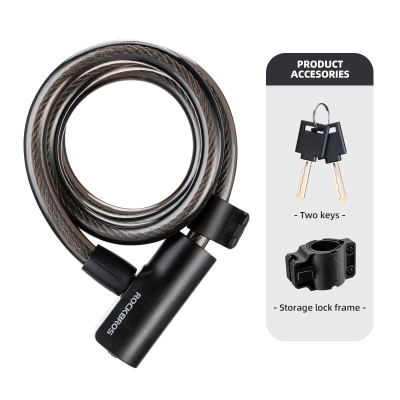 ROCKBROS Cable Lock Bike Anti Theft 115cm - CougarBikes