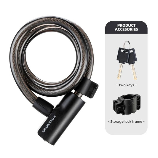 ROCKBROS Cable Lock Bike Anti Theft 115cm - CougarBikes