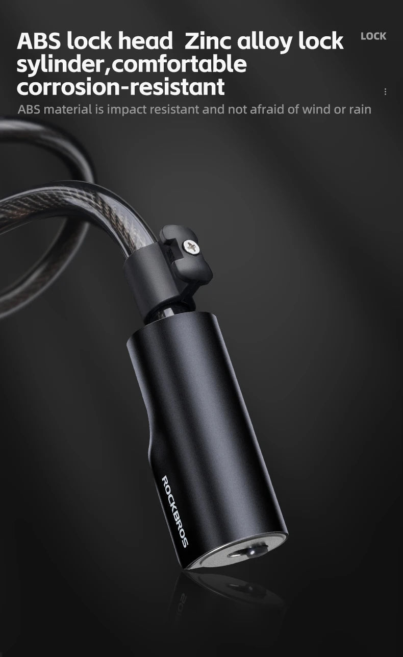 ROCKBROS Cable Lock Bike Anti Theft 115cm - CougarBikes