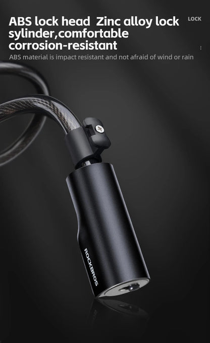 ROCKBROS Cable Lock Bike Anti Theft 115cm - CougarBikes