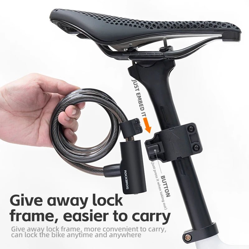 ROCKBROS Cable Lock Bike Anti Theft 115cm - CougarBikes